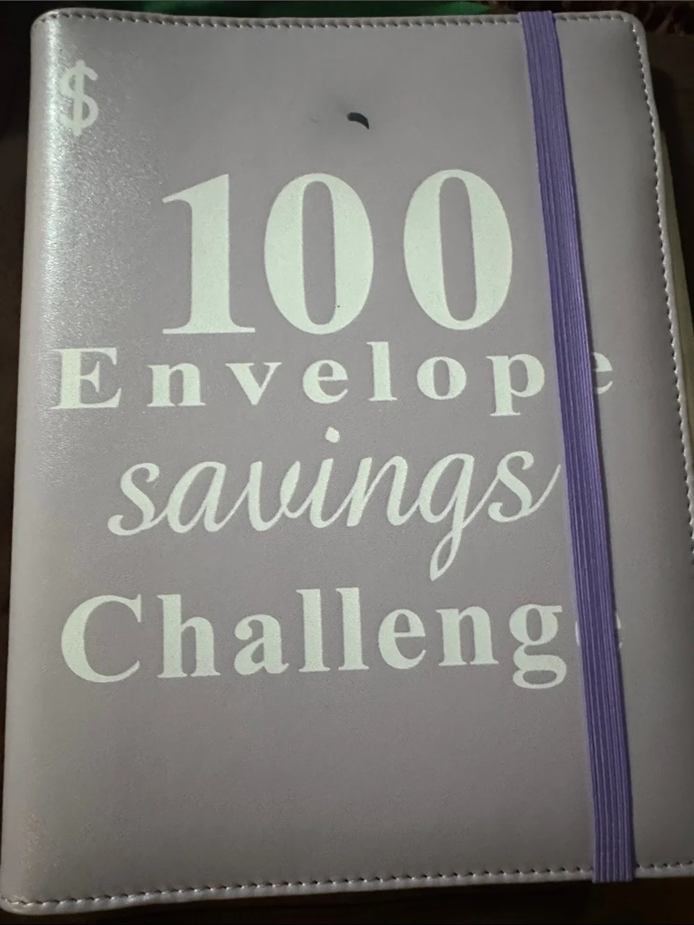 Purple Savings Envelope Book - 100 Envelope Savings Challenge